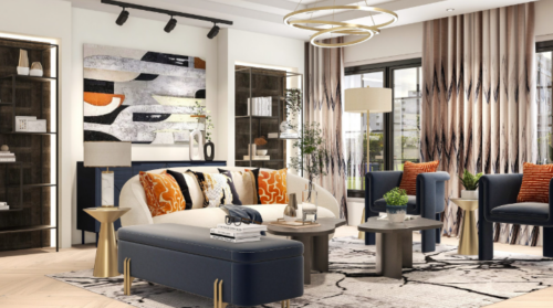 Glam Living Room Design 