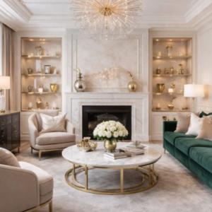 Glam Living Room Design