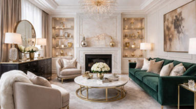 Glam Living Room Design